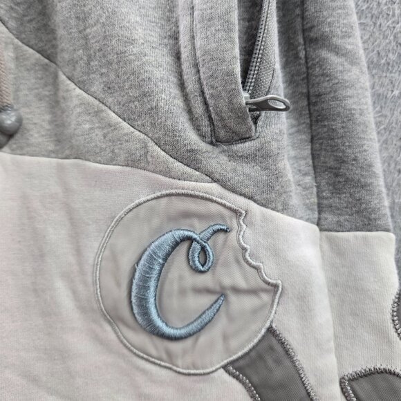Cookies Men Shorts S Gray Sweat Colorblock Streetwear Embroidered Patch READ - Picture 12 of 12